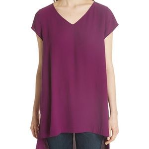 SOLD | Eileen Fisher 100% Silk High Low Blouse